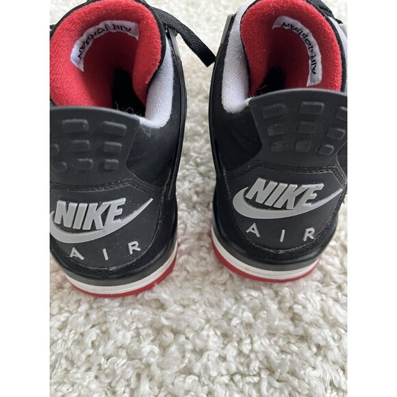 2019 Air Jordan 4 Retro OG 'Bred' 2019 Size 9 Excellent Condition - Picture 8 of 10